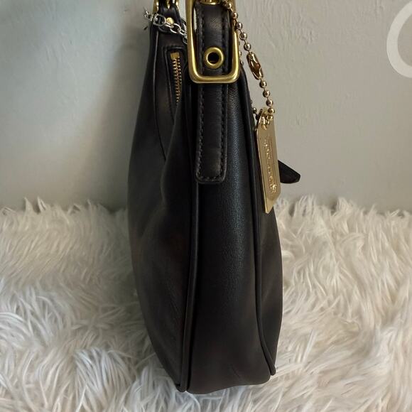 y2k COACH Vintage 2002 Legacy Top Zip West Hobo Shoulder Bag Black - Picture 4 of 9